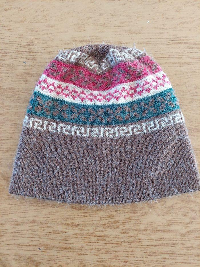 Bonnet marron à motif inca - photo numéro 1