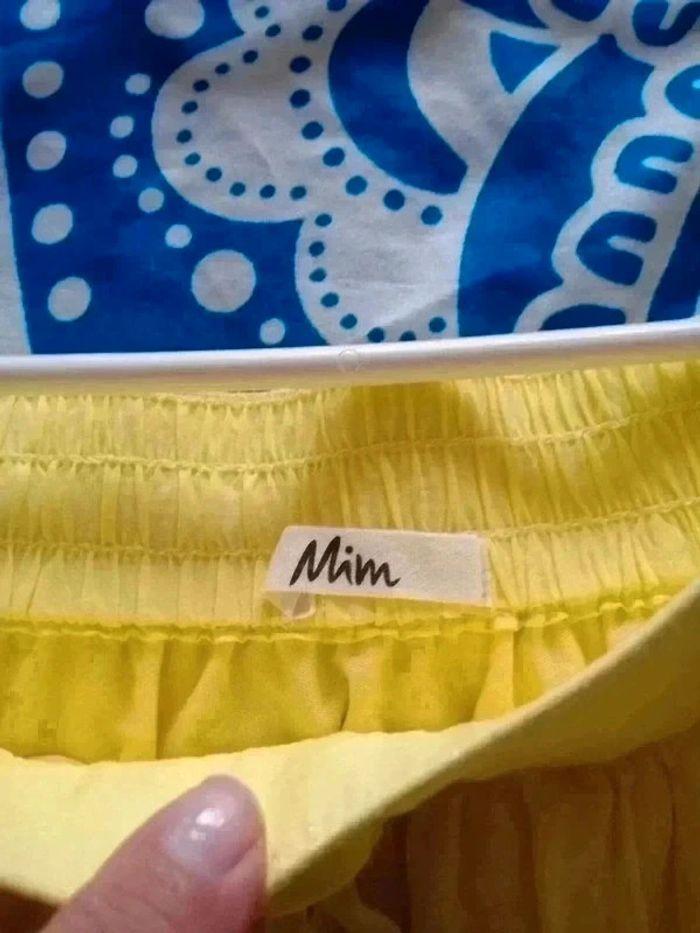 Jupe jaune vif taille XL élastique avec poches de chez Mim - photo numéro 2