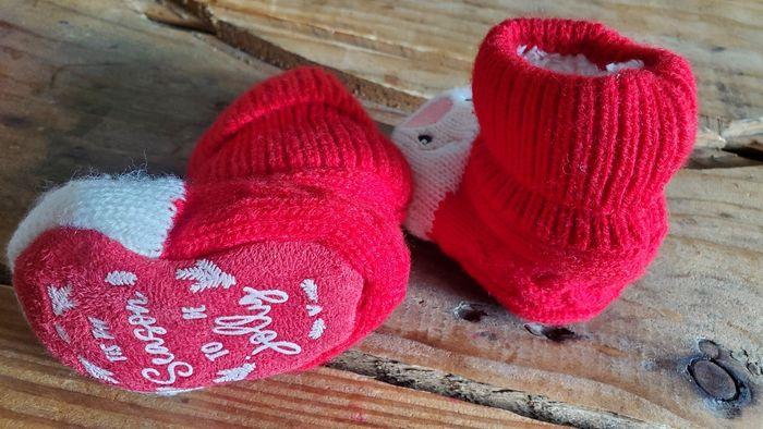 Chaussons chaussettes de Noël naissance - photo numéro 4