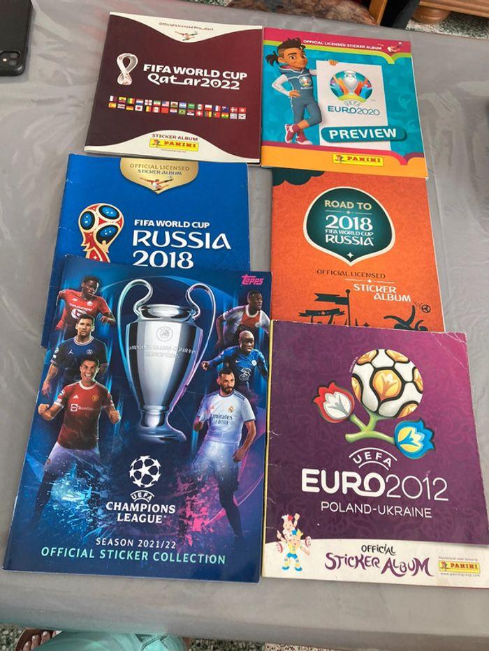 Lot de 6 albums Panini topps football - photo numéro 1