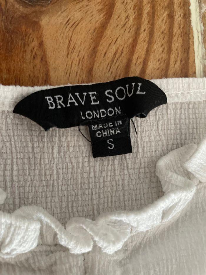 Top blanc brave Soul taille S - photo numéro 3