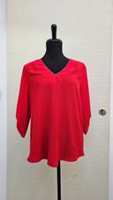 Blouse rouge perles sud express