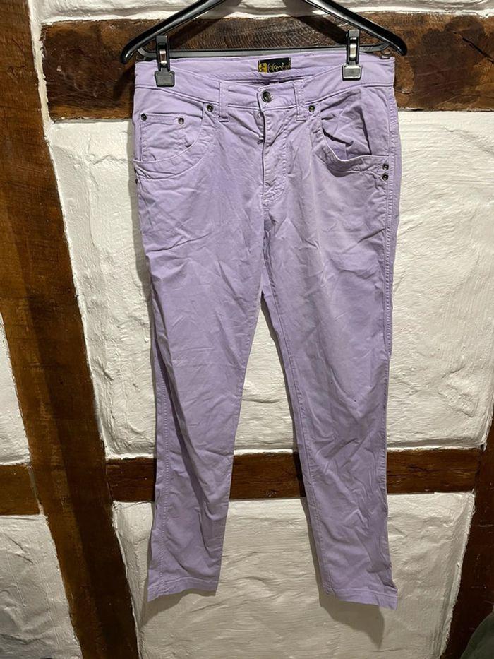 pantalon femme violet - photo numéro 2