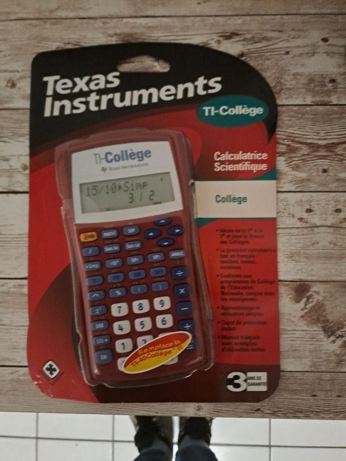 Calculatrice Texas instruments  TI collège - photo numéro 1