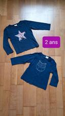 Lot de 2 tee-shirts manches longues TAO