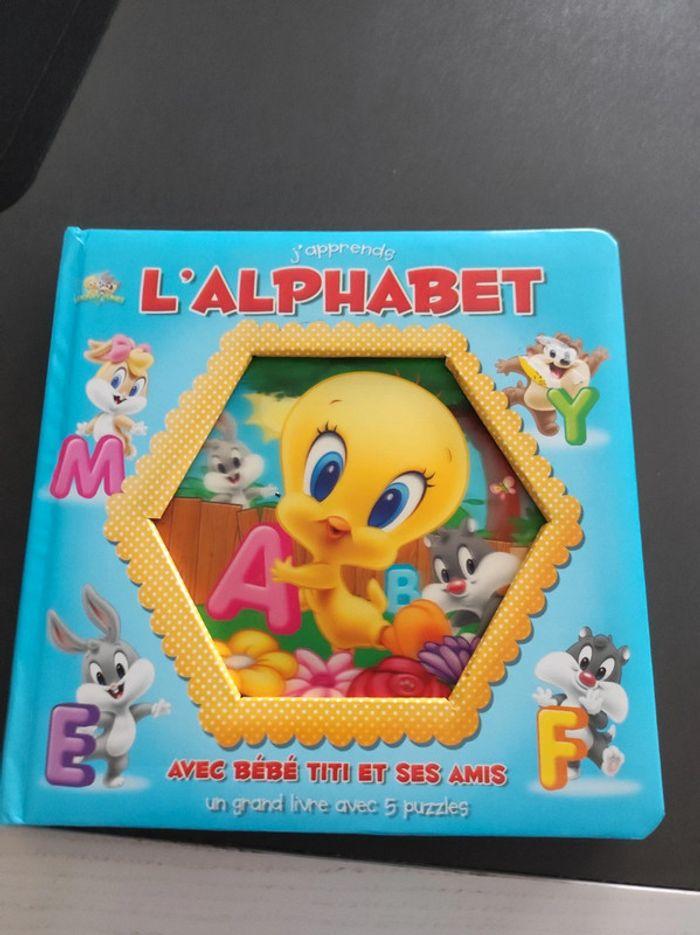 Livre de 5 puzzles 20 pièces alphabet looney tunes - photo numéro 1