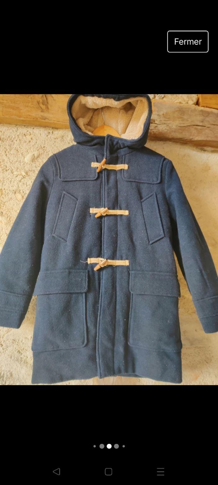 Manteau ultra chaud véritable duffle-coat 12 ans 100% laine capuche fourré - photo numéro 6