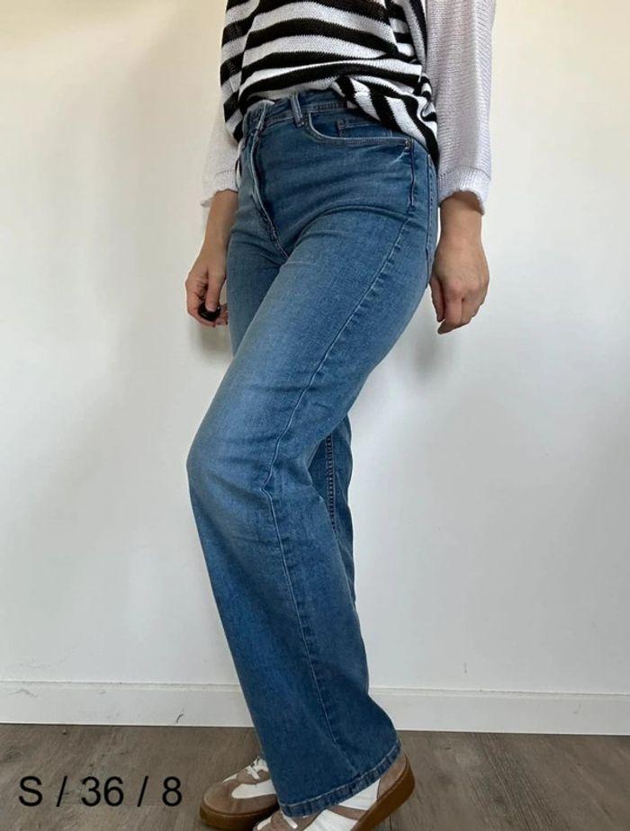 Jean droit wide leg bleu Esmara – Tendance et confortable, taille 36, très bon état 💖 - photo numéro 1