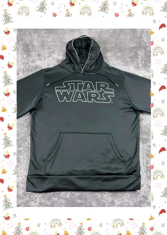 👕 Sweat à capuche Veste University Rare Vintage y2k 90s 2000s Star Wars Noir Taille M 👕 - photo numéro 6