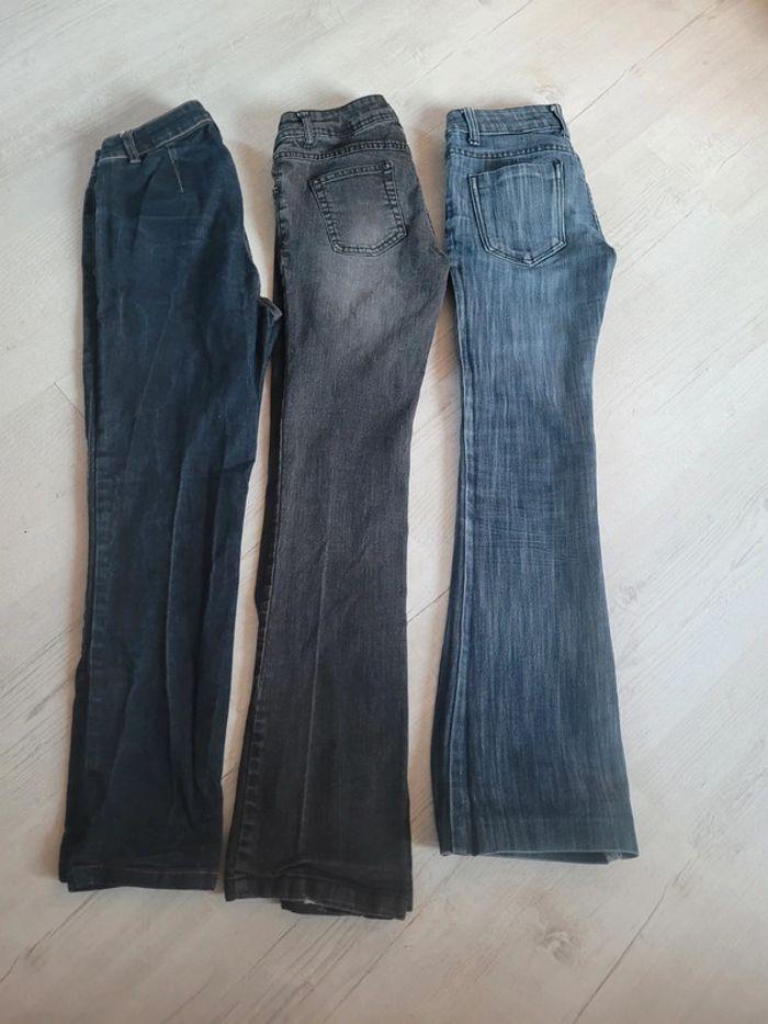 Pantalons femme le lot de 3 jeans taille 36 - photo numéro 3