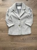 Manteau Zara gris taille 18/24 mois