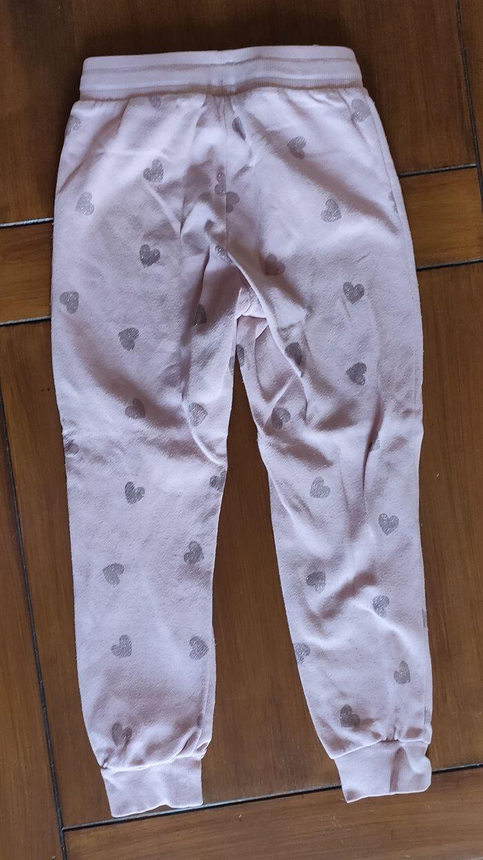 Pantalon jogging rose clair, coeurs 6-7 ans - photo numéro 2