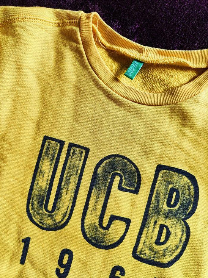 Sweat jaune United Colors of Benetton 14ans - photo numéro 4