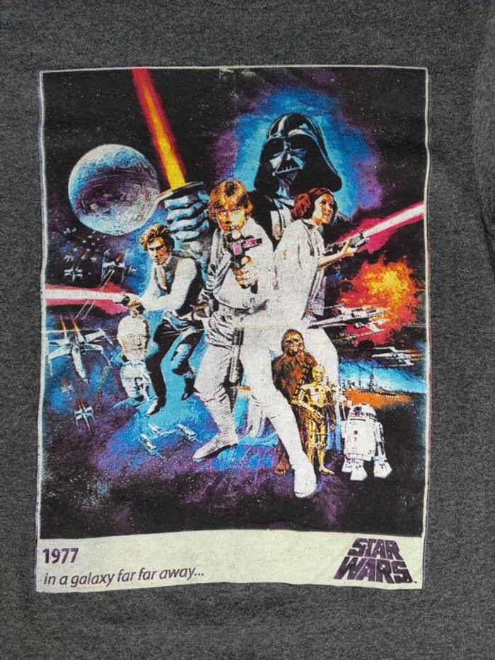 T-shirt Licence Star Wars Lucas Film Vintage Gris Taille S Homme - photo numéro 2