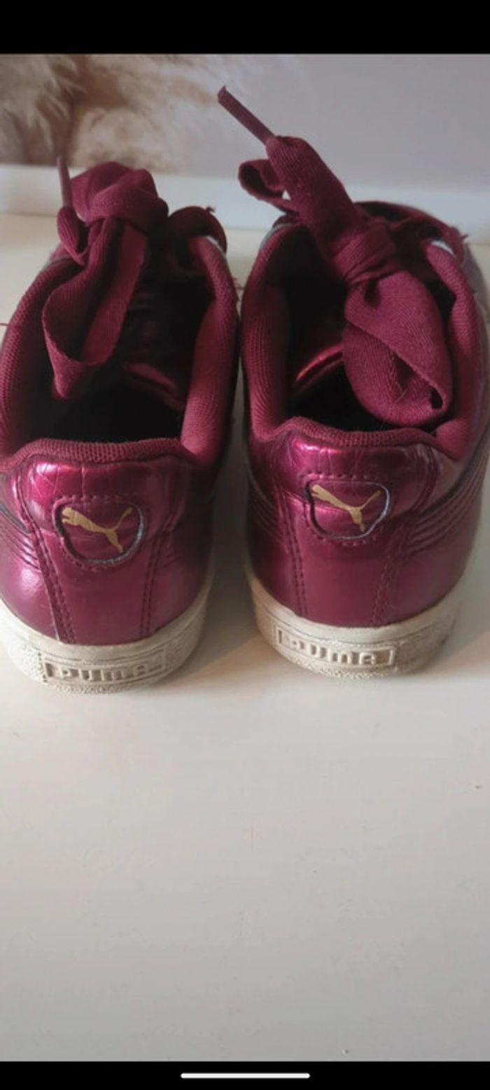 Baskets Puma Heart Bordeaux rouge - photo numéro 5