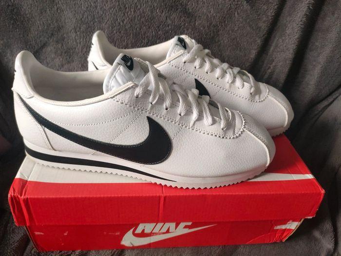 Nike Cortez classic leather white black 44.5 - photo numéro 2