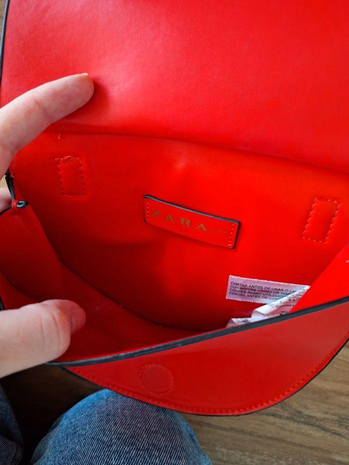 Sac bandoulière rouge et doré Zara - photo numéro 3