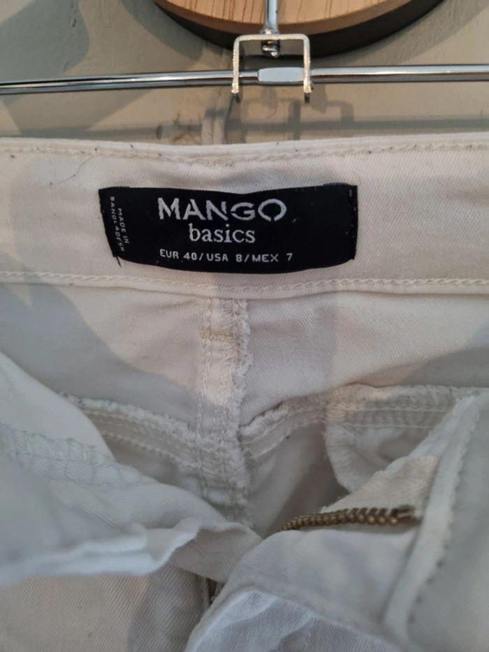 Pantalon blanc Mango - photo numéro 3