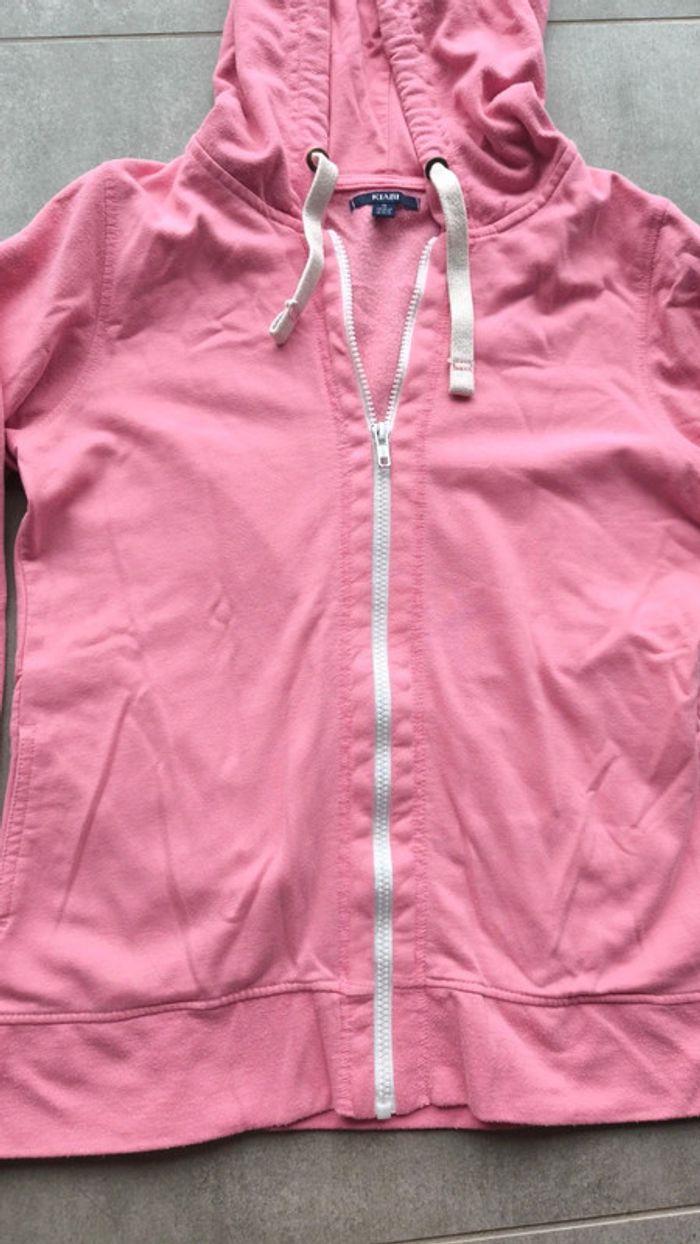 Veste à capuche rose Kiabi femme taille M/38 - photo numéro 3