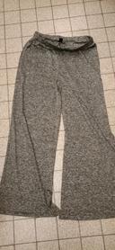 Pantalon large gris foncé