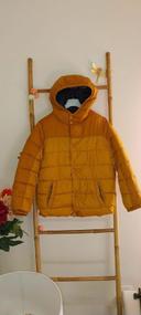 Doudoune/ parka/ Manteau jaune moutarde by Zara Taille 11/12 ans Excellent état