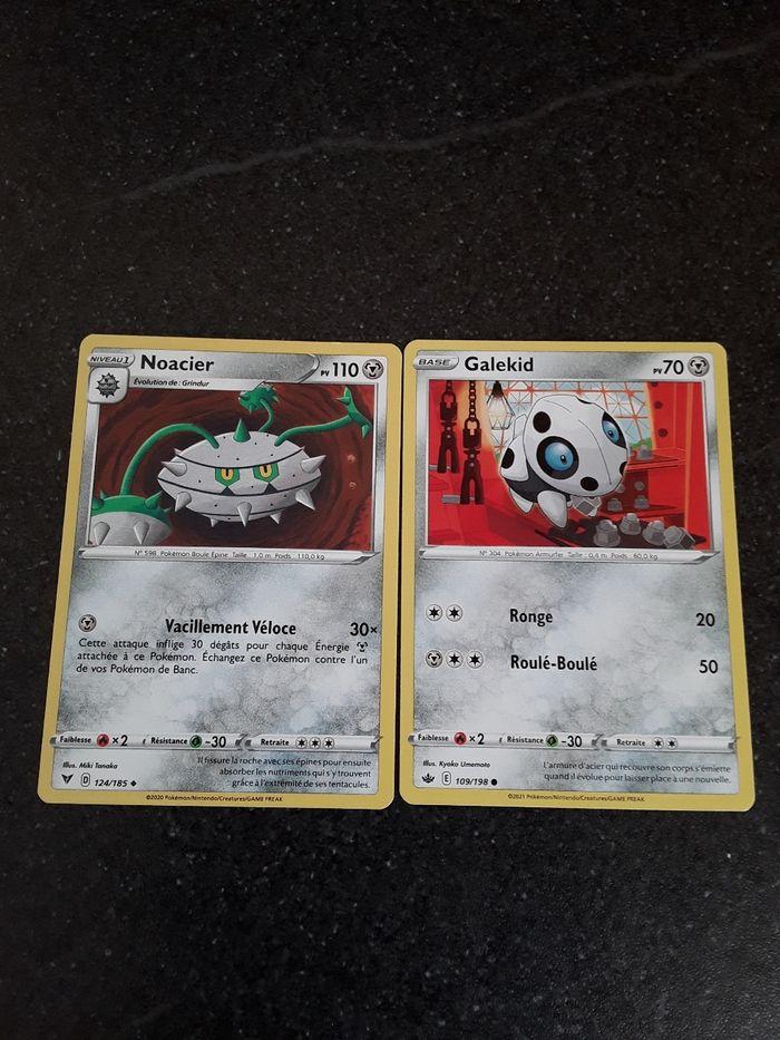 Noacier +Galekid  lot de 2 cartes Pokémon neuves