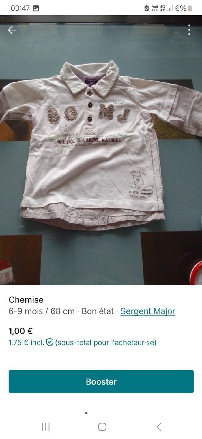 Chemise bebe