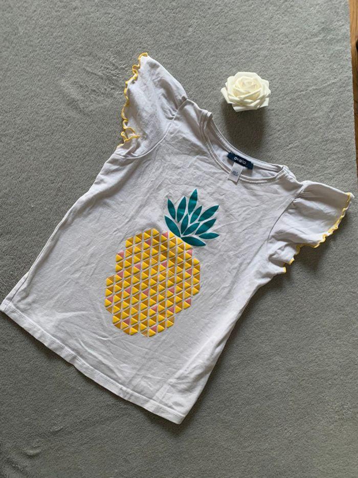 Tee shirt ananas Okaidi 6 ans - photo numéro 1