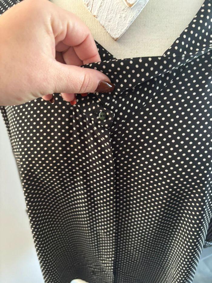 Blouse Zara à pois Noir/blanc XL - photo numéro 6