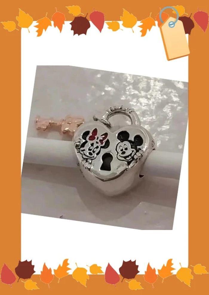 Charm Disney Cœur St Valentin Cadenas Amour - photo numéro 1