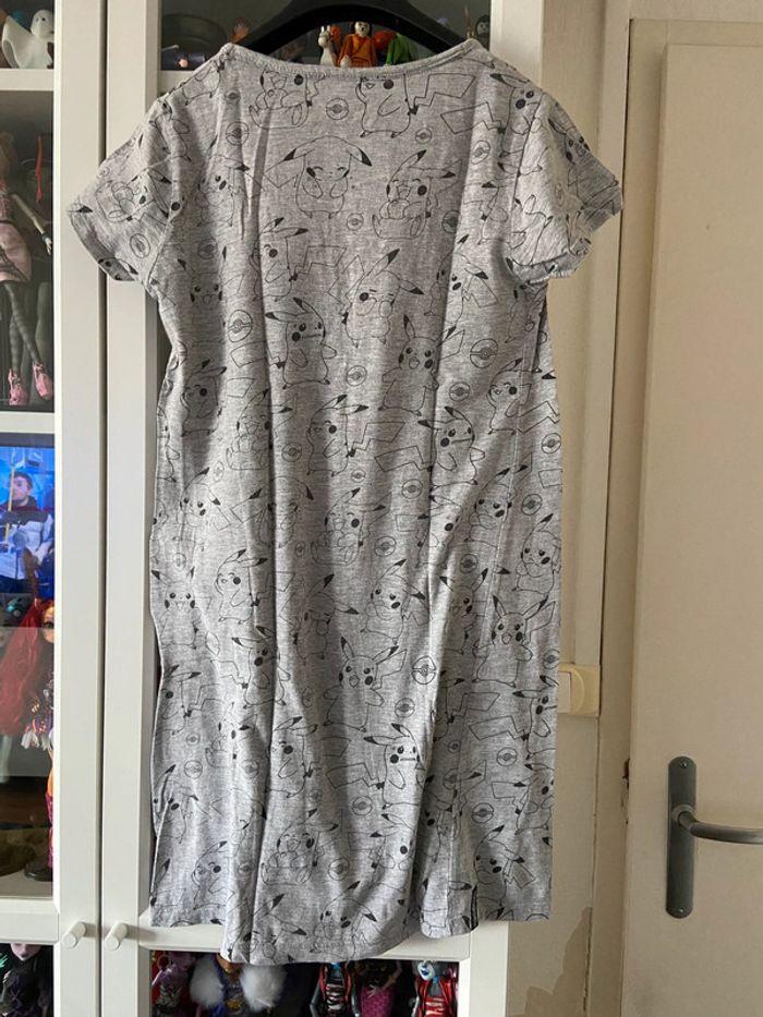 Chemise de nuit grise pokemon pikachu taille XS - photo numéro 3