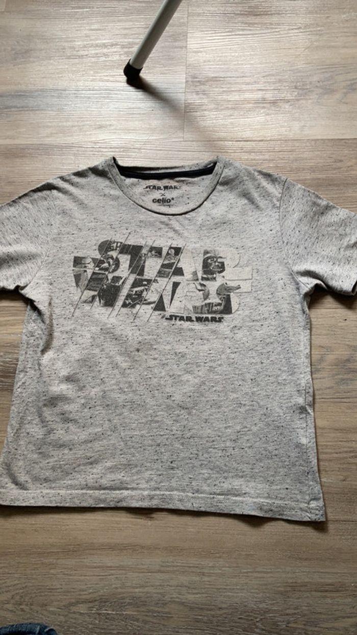 T-shirt gris star wars - photo numéro 1