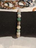 Bracelet lithotherapie en Amazonite