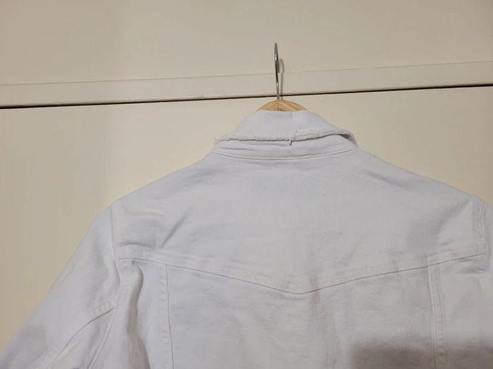 Veste en jean Zara blanc taille S - photo numéro 4