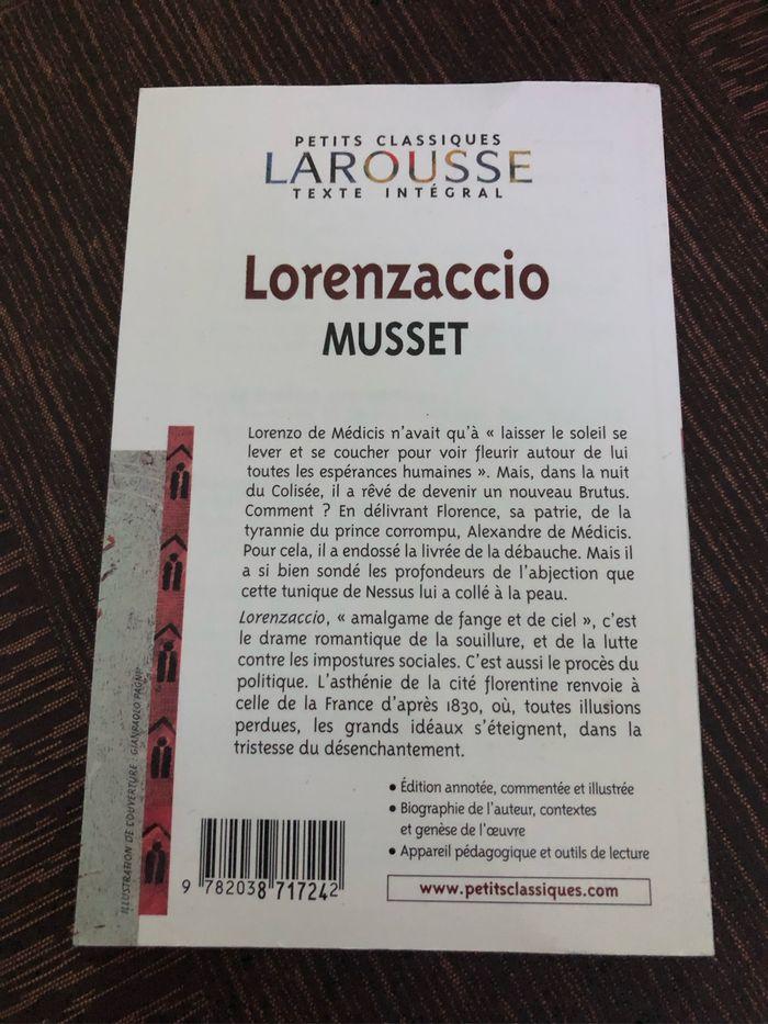 Livre Lorenzaccio de Musset - photo numéro 2