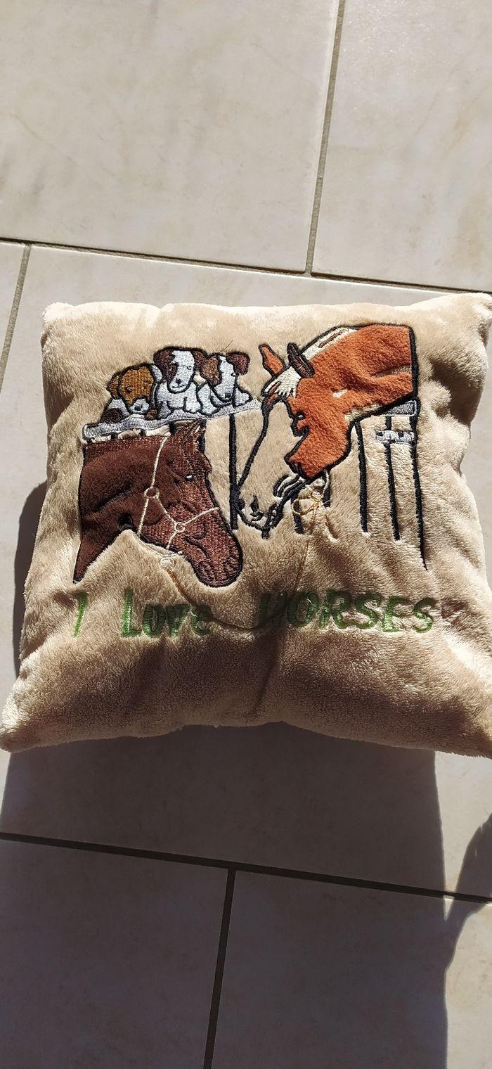 Coussin motif Chevaux - photo numéro 1