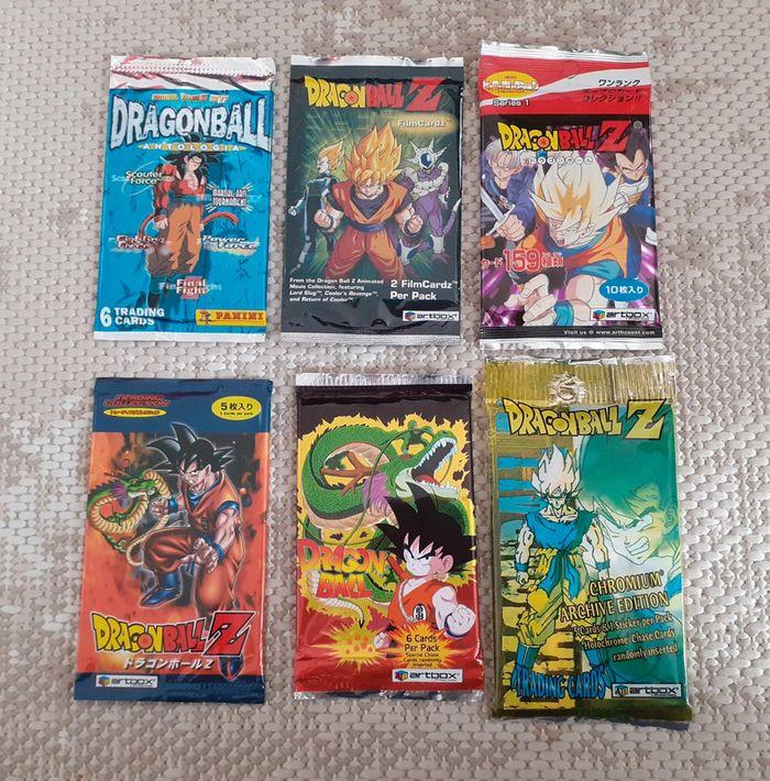 Lot 6 booster de cartes dragon ball z ( scellés) - photo numéro 1