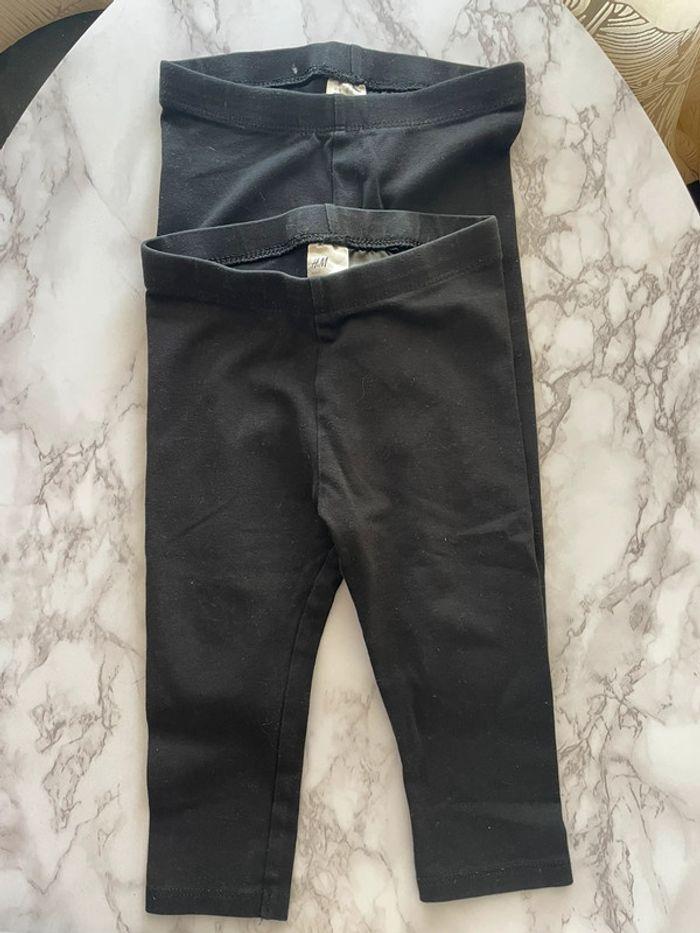 Lot legging H&M 12 mois/74cm - photo numéro 1