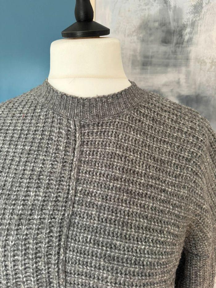 Pull Bershka gris en maille Taille S - photo numéro 6