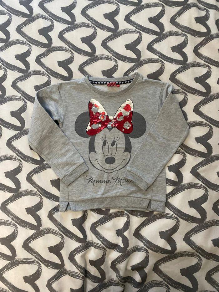 Pull Minnie gris - photo numéro 1