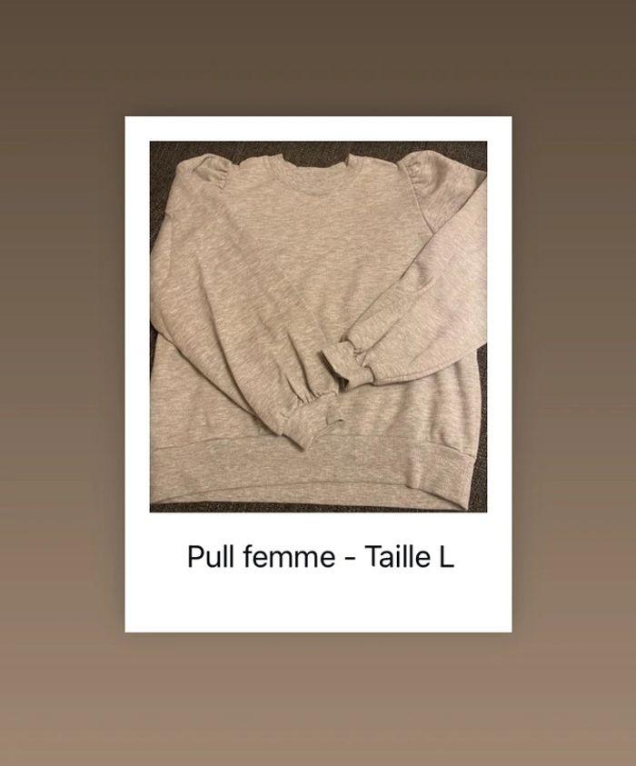 Pull Femme Gris Légèrement Brillant - Etam - photo numéro 1