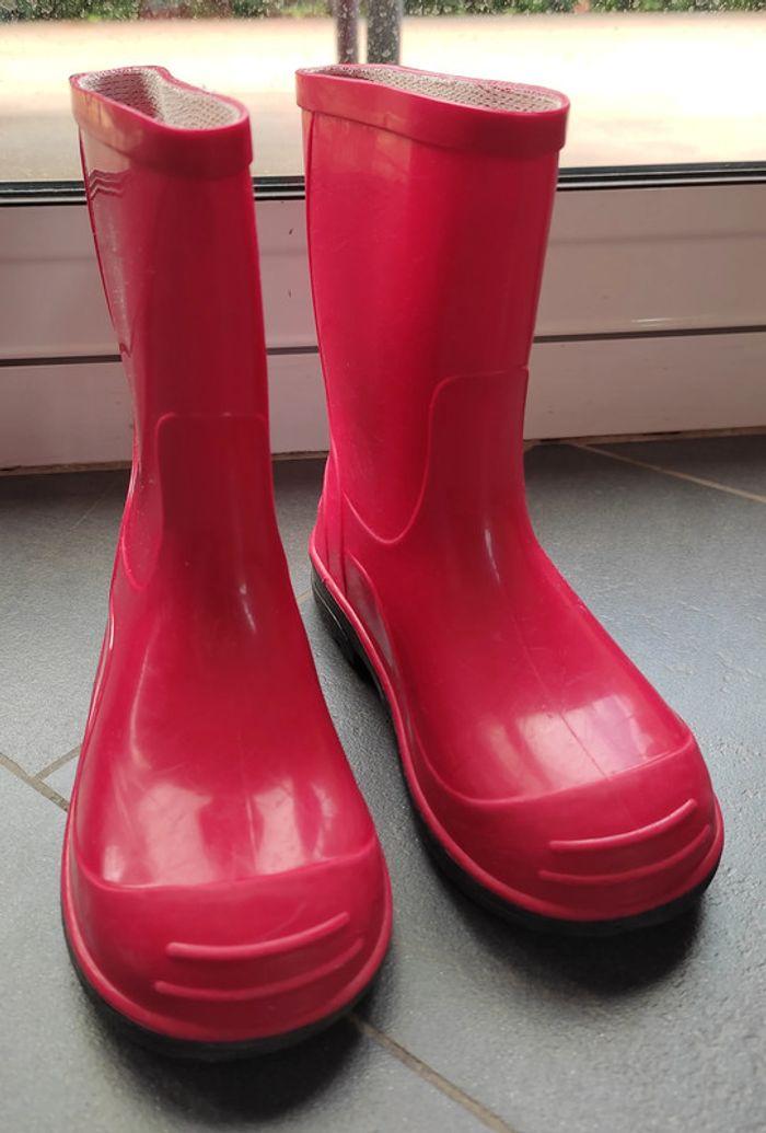 Bottes en caoutchouc Ladeheid rouges enfant taille 26 - photo numéro 2