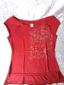 Tee shirt rouge Camaïeu