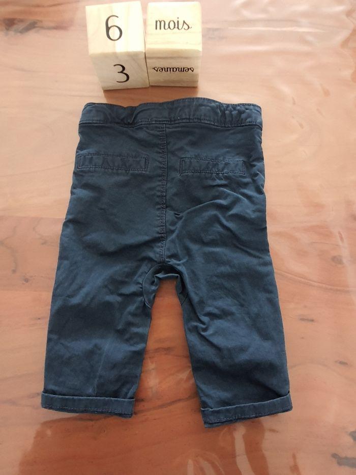 Pantalon bleu marine 6 mois - photo numéro 2