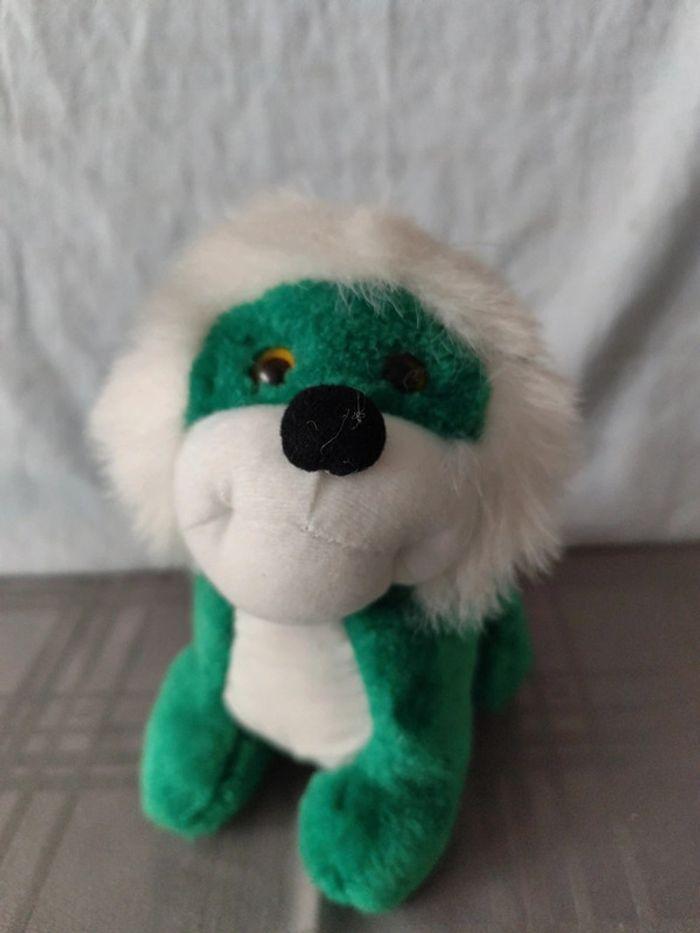 Peluche verte chien - photo numéro 3