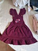 Robe velours bordeaux jamais porté 24 mois