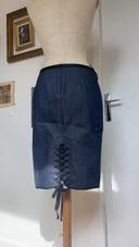 Jupe en jeans Jean Paul Gaultier taille 36 corset moulante