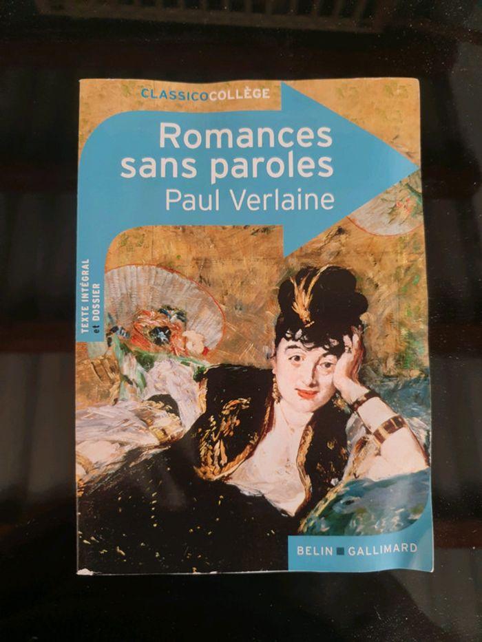 Livre romances sans paroles - photo numéro 1