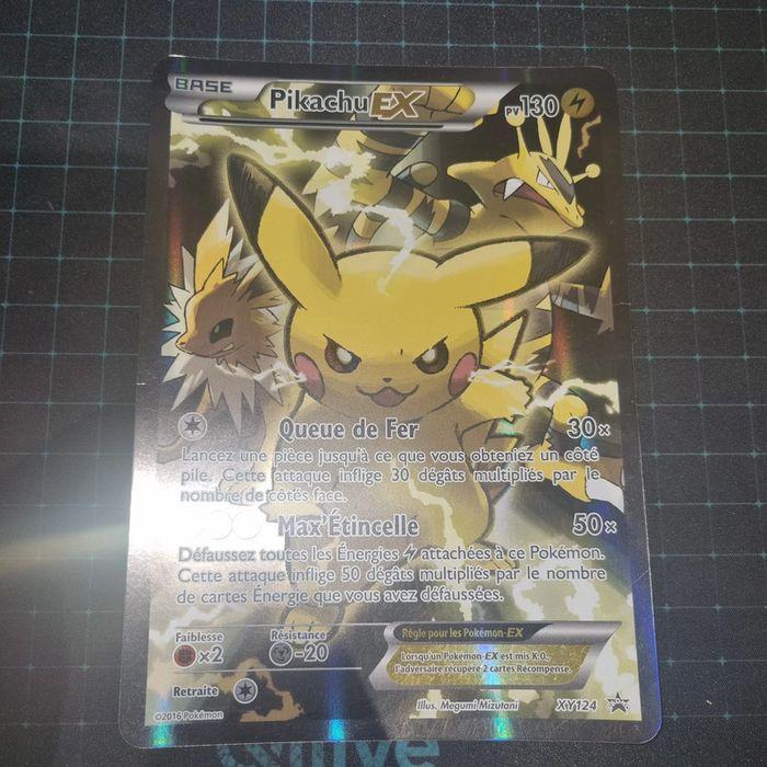 Carte Pokémon Pikachu EX  - Promo jumbo XY124 - FR - photo numéro 1