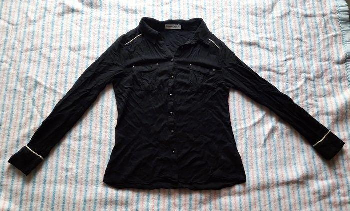 Chemise noire manche longue T.38 - photo numéro 2